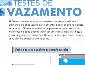 Teste de vazamento