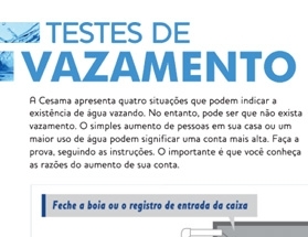 Teste de vazamento