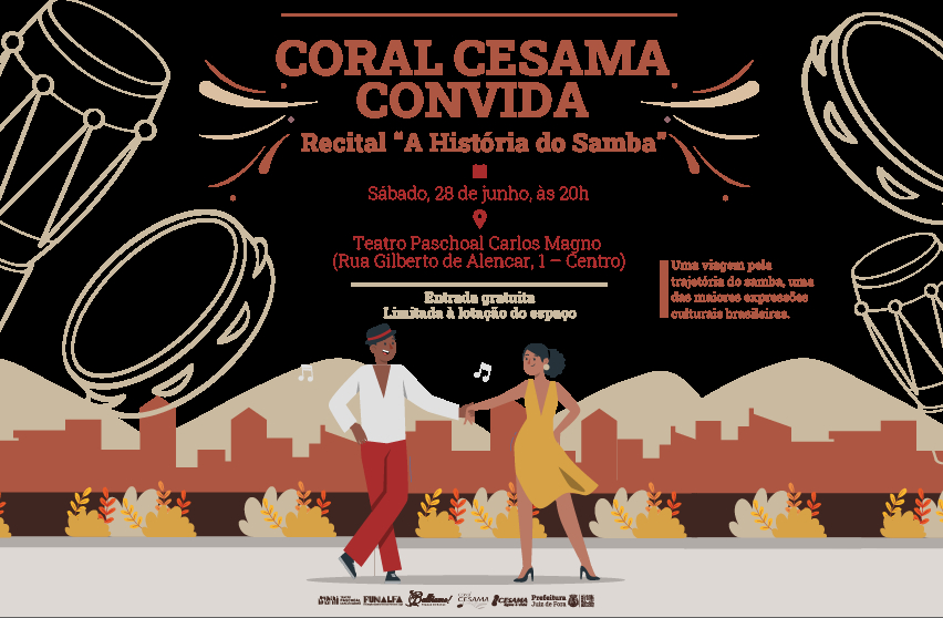 Coral Cesama apresenta recital gratuito sobre a história do samba