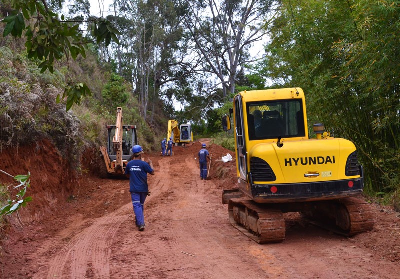 Cesama inicia obras de interligação entre adutora de Chapéu d`Uvas e ETA do sistema João Penido