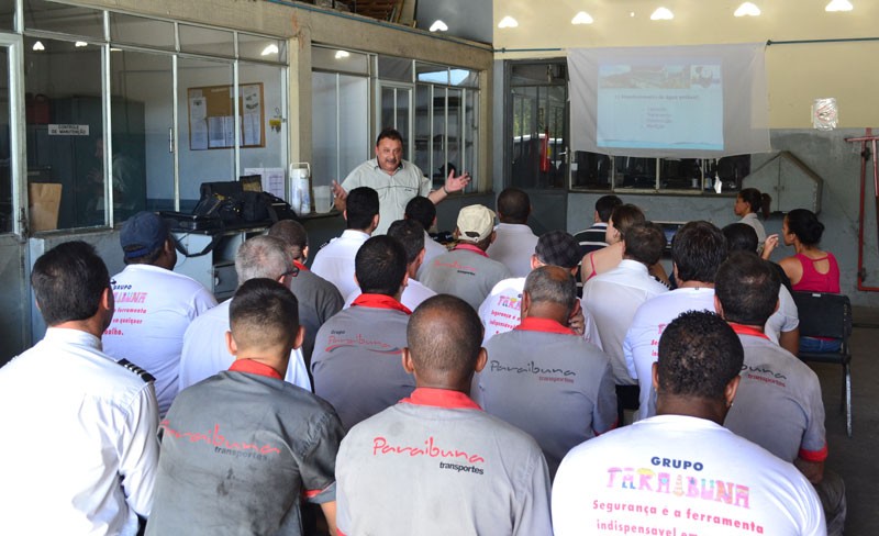 Cesama realiza palestra de conscientização durante Sipat de empresa de transportes