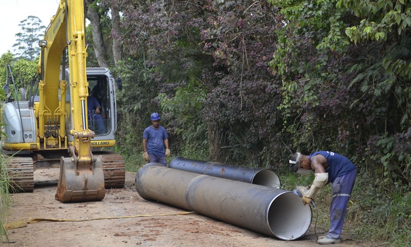 Cesama já concluiu 66% da interligação da adutora de Chapéu d`Uvas à ETA Marechal Castelo Branco