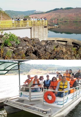 Visita técnica à Barragem de Chapéu d'Uvas explica funcionamento da unidade