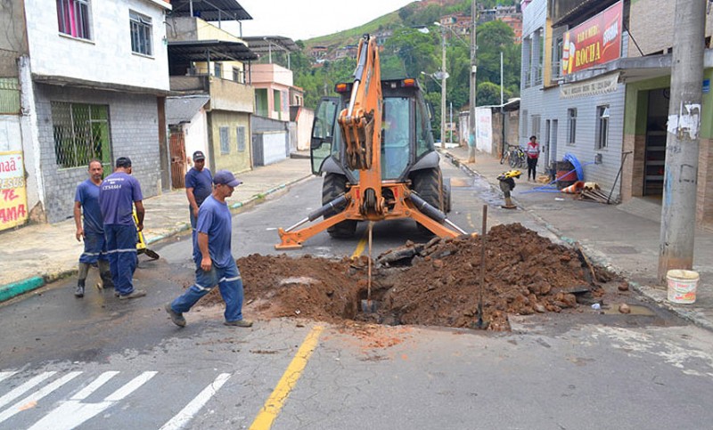 Maior oferta de água - Cesama substitui 240 metros de redes no Bairro São Benedito