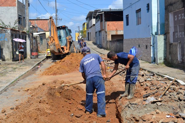Abastecimento - Comunidade de São Benedito recebe 170 metros de novas redes de água