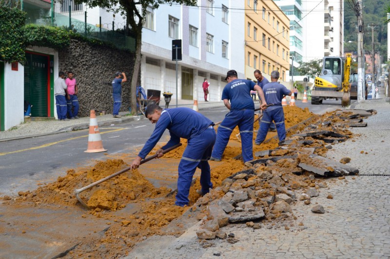 Rua Pasteur receberá 240 metros de novas redes de água a partir desta terça-feira, 2