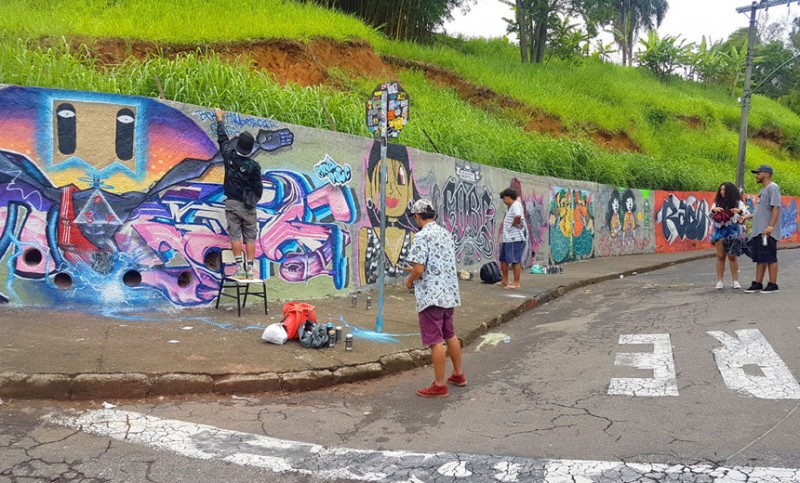 Reservatório da Cesama ganha nova identidade visual durante a 7ª Mostra de Graffiti Purencontro