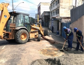 Cesama inicia substituição de 150 metros de redes de água no Bairro Manoel Honório