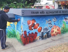 “Eu Cuido de JF” - Cesama investe R$ 15 mil na recuperação de unidades com projetos de grafitagem