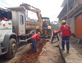 Cesama finaliza substituição de 65 metros de redes de esgoto no Bairro São Geraldo nesta sexta