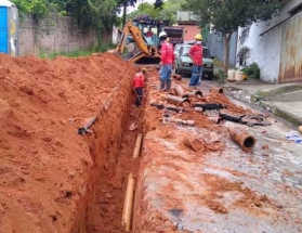 Cesama já executou 80% da nova rede de esgoto do Bairro Bom Jardim