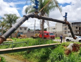 Subadutora de São Pedro – Cesama implanta rede aérea no córrego local