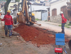 Cesama concluiu 80% dos trabalhos de remodelação na rede de esgoto da Rua São José