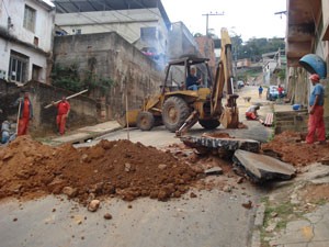 Investimento em saneamento - Bairro Santa Rita ganha nova rede de esgoto
