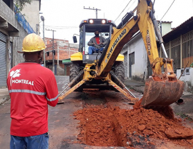 Cesama remodela mais 400 metros de redes de esgoto no Vila Ideal