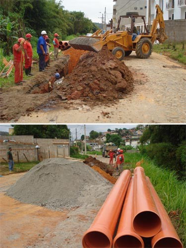 Cesama implanta mais 2.200 metros do coletor tronco do Bairro Santa Cruz