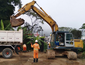 Quarta adutora - Cesama inicia construção de travessia