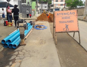 Prefeitura continua com interligação da nova rede de abastecimento do Sagrado e região