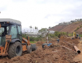 Despoluição do Rio Paraibuna - Córrego Marilândia recebe mais de 1.300 metros de redes coletoras de esgoto