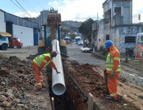 Bairro Vila Ideal recebe nova rede para reforçar abastecimento da Região Sudeste