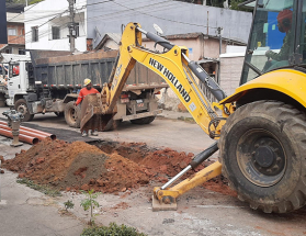 Cesama avança com remodelação de mais de 570 metros de redes de esgoto no bairro Santa Terezinha