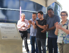 Prefeita inaugura quarta célula do reservatório Henrique de Novaes e nova estação elevatória da Região Nordeste