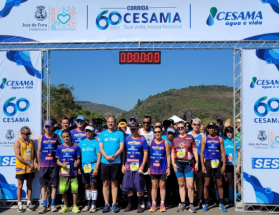 Corrida da Cesama arrecada quase mil quilos de alimentos