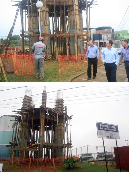 Abastecimento do Bairro Santos Dumont - Prefeito vistoria obras realizadas pela Cesama