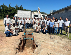 Campanha Abril Verde da Cesama une teoria e prática para conscientizar sobre a segurança na escavação de valas