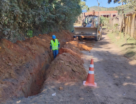 Cesama inicia implantação da rede tronco Pedra Bonita