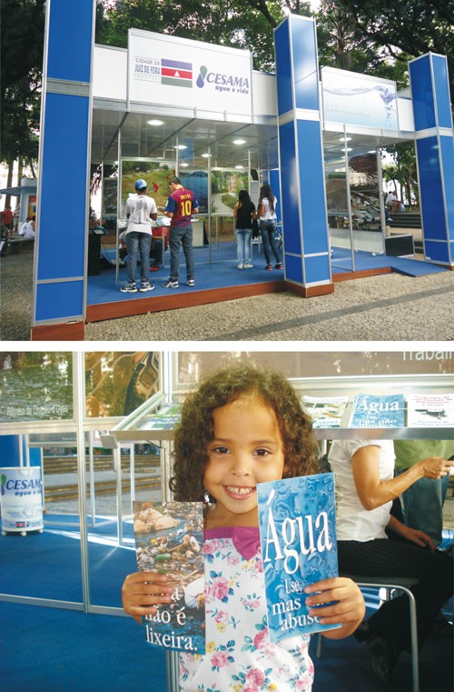 Dia Mundial da Água - Coral Cesama se apresenta em estande da companhia no Parque Halfeld