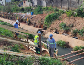Cesama avança nas obras dos coletores Tapera e São Pedro para ampliar ainda mais os índices de tratamento de esgoto em Juiz de Fora