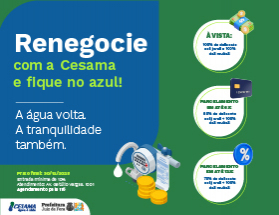 Cesama lança campanha de regularização de débitos até 30 de dezembro