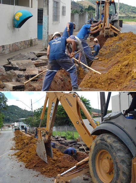 Otimização dos serviços - Cesama implanta 150 metros de novas tubulações de esgoto em Dias Tavares