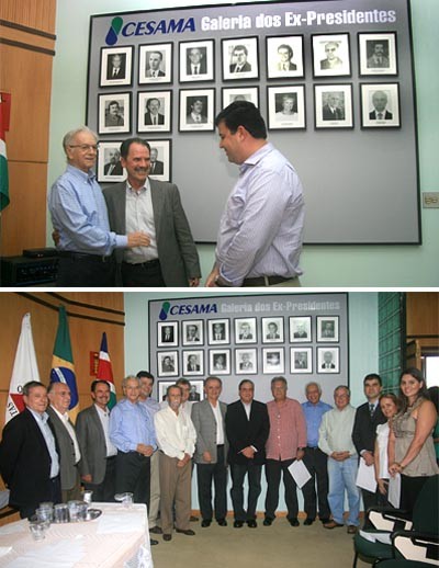Ex-presidentes da Cesama são homenageados com galeria de fotos