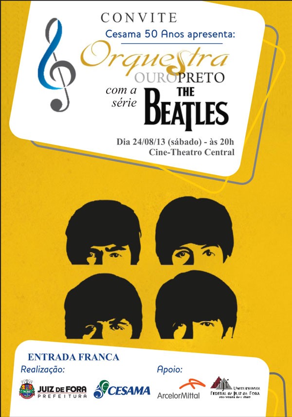 Cesama 50 anos  Orquestra Ouro Preto se apresenta no Cine-Theatro Central 