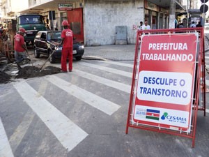 Rede de esgoto da Rua Barbosa Lima será substituída a partir do dia 14 de março
