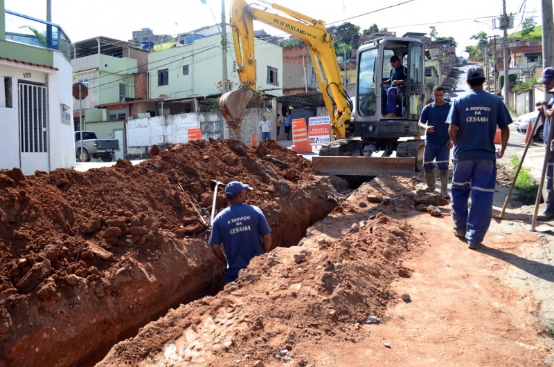 Reforço no abastecimento - Cesama substitui 900 metros de rede de água no Bairro Jardim Gaúcho