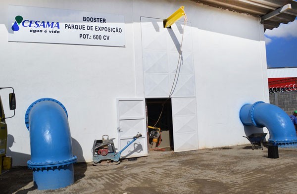 Booster da terceira adutora entra em fase de testes mecânicos nos próximos dias