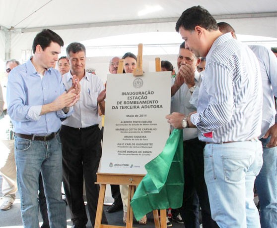 Mais água para Juiz de Fora - Prefeito inaugura nova estação de bombeamento da Cesama