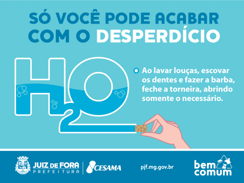 Cesama lança campanha sobre uso consciente da água