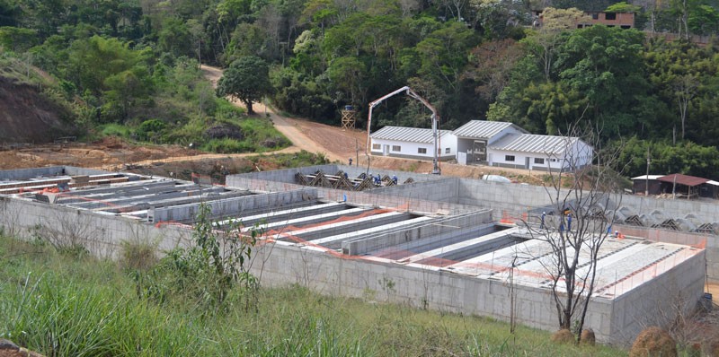 Despoluição do Rio Paraibuna - 70% das obras da ETE União-Indústria já foram concluídas