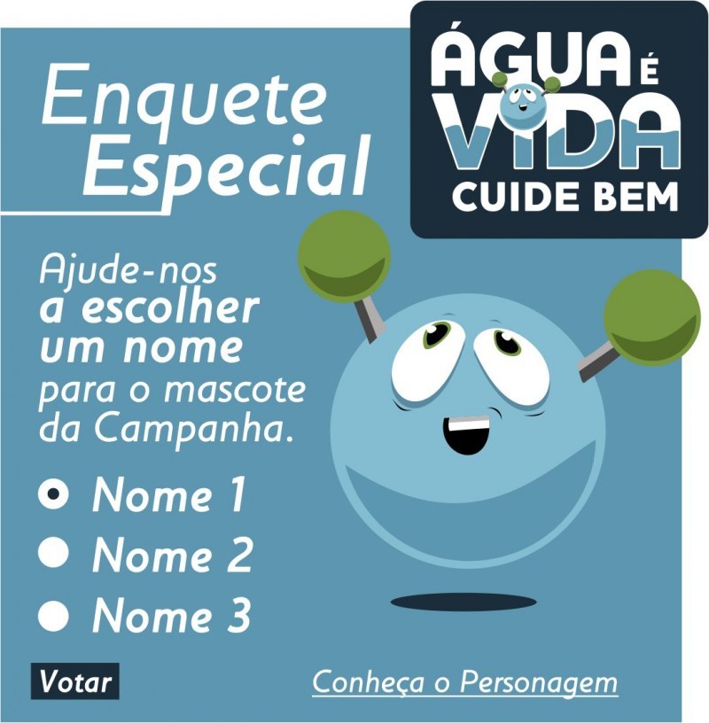 Votação para eleger o nome do novo mascote da Cesama segue até esta quarta,15