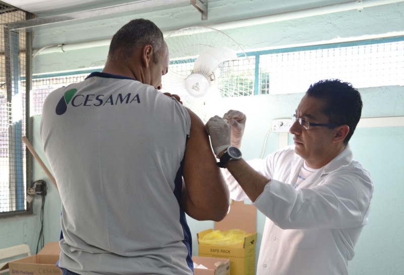 Cesama realiza campanha interna de vacinação contra gripe, febre amarela, hepatite B e tétano